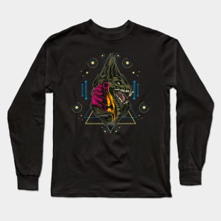 ANUBIS SACRED GEOMETRY Long Sleeve T-Shirt